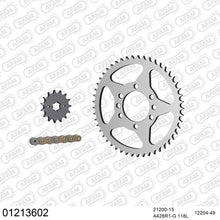Lade das Bild in den Galerie-Viewer, AFAM Kettensatz 428, golden, 2244kg, YAMAHA DT 125 LC 1981-1983