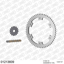 Lade das Bild in den Galerie-Viewer, AFAM Kettensatz 428, X-Ring, golden, 2244kg, YAMAHA DT 125 X 2005-2006
