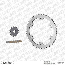 Lade das Bild in den Galerie-Viewer, AFAM Kettensatz 428, X-Ring, golden, 2244kg, YAMAHA DT 125 R 1993-1998