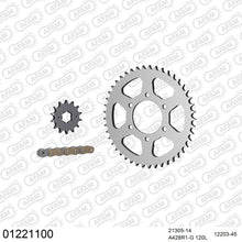 Lade das Bild in den Galerie-Viewer, AFAM Kettensatz 428, golden, 2244kg, YAMAHA TW 200 1989-1994