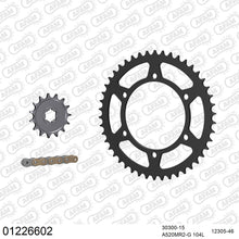Lade das Bild in den Galerie-Viewer, AFAM Kettensatz 520, golden, 3498kg, YAMAHA DT 250 MX 1980-1982