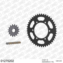 Lade das Bild in den Galerie-Viewer, AFAM Kettensatz 525, X-Ring, golden, 4263kg, YAMAHA Tracer 700 A-U MTT 690 2020-2020