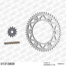 Lade das Bild in den Galerie-Viewer, AFAM Kettensatz 520, golden, 3498kg, Alu, YAMAHA YZ 125 A,B,D 1990-1992