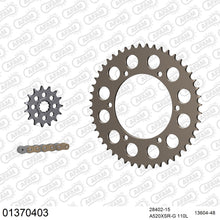 Lade das Bild in den Galerie-Viewer, AFAM Kettensatz 520, X-Ring, golden, 3712kg, Alu, YAMAHA FZS 600 Fazer 1998-2003