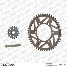 Lade das Bild in den Galerie-Viewer, AFAM Kettensatz 520, X-Ring, golden, 3712kg, Alu, YAMAHA YZF 600 R6 2003-2005