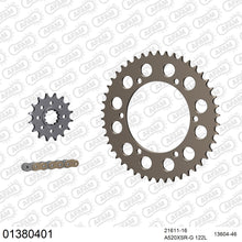 Lade das Bild in den Galerie-Viewer, AFAM Kettensatz 520, X-Ring, golden, 3712kg, Alu, YAMAHA FZ 8 SA Fazer ABS 2010-2016