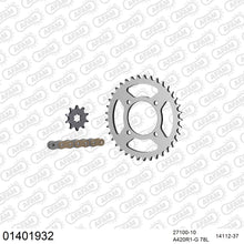 Lade das Bild in den Galerie-Viewer, AFAM Kettensatz 420, golden, 2142kg, SUZUKI LT-A 50 Quadmaster K2,K3,K4,K5,K6 2002-2006