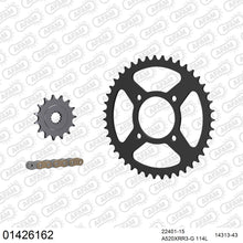 Lade das Bild in den Galerie-Viewer, AFAM Kettensatz 520, X-Ring, golden, 3498kg, SUZUKI VL 250 Intruder Y,K1,K2,K3,K4,K5,K6,K7 2000-2007