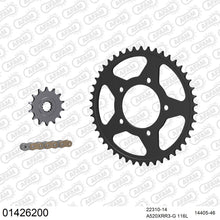 Lade das Bild in den Galerie-Viewer, AFAM Kettensatz 520, X-Ring, golden, 3498kg, SUZUKI GW 250 Inazuma L3,L4,L5 2013-2015