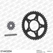 Lade das Bild in den Galerie-Viewer, AFAM Kettensatz 525, X-Ring, 4385kg, SUZUKI GSF 400 Bandit K,L,M,M,N,N 1989-1992
