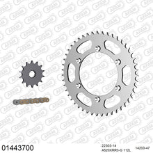 Lade das Bild in den Galerie-Viewer, AFAM Kettensatz 520, X-Ring, golden, 3498kg, SUZUKI DR-Z 400 E Y,K1,K2,K3,K4,K5,K6,K7 2000-2007