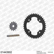 Lade das Bild in den Galerie-Viewer, AFAM Kettensatz 520, X-Ring, golden, 3498kg, SUZUKI LT-Z 400 K9,L0,L1,L2,L3,L4,L5,L6,L7,L8 2009-2018