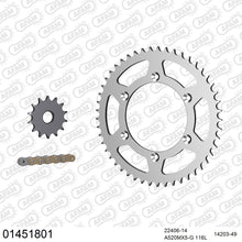 Lade das Bild in den Galerie-Viewer, AFAM Kettensatz 520, golden, 3814kg, SUZUKI RM-Z 450 K5,K6,K7 2005-2007