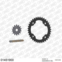 Lade das Bild in den Galerie-Viewer, AFAM Kettensatz 520, X-Ring, golden, 3498kg, SUZUKI LT-R 450 Quadracer K6,K7 2006-2007