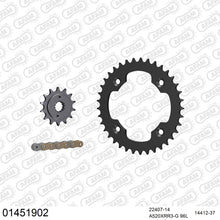 Lade das Bild in den Galerie-Viewer, AFAM Kettensatz 520, X-Ring, golden, 3498kg, SUZUKI LT-R 450 Quadracer L1,L2 2011-2012