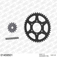 Lade das Bild in den Galerie-Viewer, AFAM Kettensatz 520, X-Ring, 4385kg, SUZUKI DR 500 X,Z,D 1981-1983