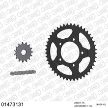 Lade das Bild in den Galerie-Viewer, AFAM Kettensatz 525, X-Ring, 4385kg, SUZUKI SV 650 N X,Y,K1,K2,K3,K4,K5,K6,K7,K8,K9,L0 1999-2010