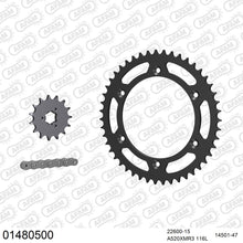 Lade das Bild in den Galerie-Viewer, AFAM Kettensatz 520, X-Ring, 4385kg, SUZUKI DR 800 S M,N,P 1991-1993