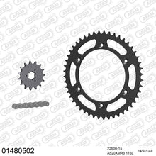 Lade das Bild in den Galerie-Viewer, AFAM Kettensatz 520, X-Ring, 4385kg, SUZUKI DR 800 S K,L 1989-1990