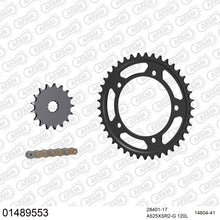 Lade das Bild in den Galerie-Viewer, AFAM Kettensatz 525, X-Ring, golden, 4263kg, SUZUKI DL 1000 XA V-Strom XT ABS L7,L8,L9 2017-2019