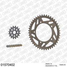 Lade das Bild in den Galerie-Viewer, AFAM Kettensatz 520, X-Ring, golden, 3712kg, Alu, SUZUKI GSX-R 600 K1,K2,K3 2001-2003