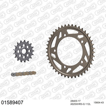 Lade das Bild in den Galerie-Viewer, AFAM Kettensatz 525, X-Ring, golden, 4987kg, Alu, SUZUKI GSX-R 1000 K7,K8 2007-2008