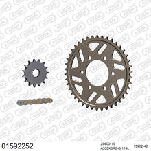 Lade das Bild in den Galerie-Viewer, AFAM Kettensatz 530, X-Ring, golden, 4263kg, Alu, SUZUKI GSX-R 1100 W P,R 1993-1994