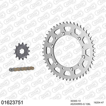 Lade das Bild in den Galerie-Viewer, AFAM Kettensatz 520, X-Ring, golden, 3498kg, KAWASAKI KDX 220 R A4,A5,A6,A7,A8,A9,A10,A11,A12,A6F 1997-2006