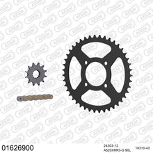 Lade das Bild in den Galerie-Viewer, AFAM Kettensatz 520, X-Ring, golden, 3498kg, KAWASAKI KSF 250 Mojave A8,A9,A10,A11,A12,A13,A14,A15,A16,A17 1994-2003