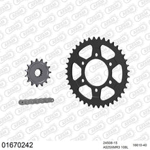 Lade das Bild in den Galerie-Viewer, AFAM Kettensatz 525, X-Ring, 4385kg, KAWASAKI ZX 6 R ZX636 A1P 2002-2002