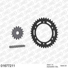 Lade das Bild in den Galerie-Viewer, AFAM Kettensatz 525, X-Ring, 4385kg, KAWASAKI ZR 7 S ZR 750 H1,H2,H3,H4,H5 2001-2005