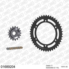 Lade das Bild in den Galerie-Viewer, AFAM Kettensatz 530, X-Ring, golden, 4263kg, KAWASAKI ZX 10 ZX 1000 B1,B2,B3 1988-1990