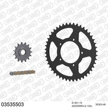 Lade das Bild in den Galerie-Viewer, AFAM Kettensatz 520, X-Ring, golden, 3498kg, APRILIA ETX 350 Tuareg 1985-1987