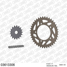 Lade das Bild in den Galerie-Viewer, AFAM Kettensatz 520, X-Ring, 3366kg, Alu, APRILIA RS 125 2006-2012