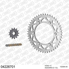 Lade das Bild in den Galerie-Viewer, AFAM Kettensatz 520, X-Ring, golden, 3498kg, Alu, SHERCO SE 2,5 i-F Enduro 2.5i 2009-2011