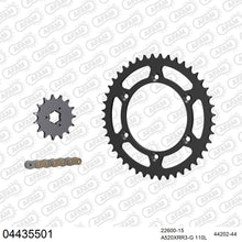 Lade das Bild in den Galerie-Viewer, AFAM Kettensatz 520, X-Ring, golden, 3498kg, CAGIVA W 12 1993-1996