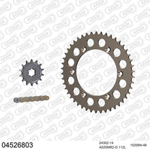 Lade das Bild in den Galerie-Viewer, AFAM Kettensatz 520, golden, 3498kg, Alu, CAGIVA WMX 250 1989-1990