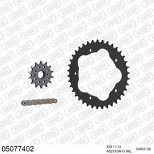 Lade das Bild in den Galerie-Viewer, AFAM Kettensatz 520, X-Ring, golden, 3712kg, DUCATI 748 Testa Bassa (for sprocket carrier PCD1) 2001-2001