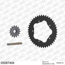 Lade das Bild in den Galerie-Viewer, AFAM Kettensatz 525, X-Ring, golden, 4987kg, DUCATI 939 Hyperstrada (for sprocket carrier PCD2) 2016-2016