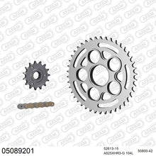 Lade das Bild in den Galerie-Viewer, AFAM Kettensatz 525, X-Ring, golden, 4987kg, DUCATI S 1000 DS Multistrada 2005-2006