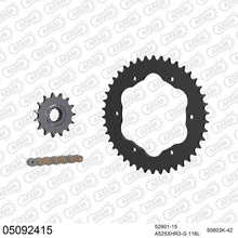 Lade das Bild in den Galerie-Viewer, AFAM Kettensatz 525, X-Ring, golden, 4987kg, DUCATI V4 1103 Streetfighter S (for sprocket carrier PCD4) 2020-2021