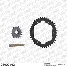 Lade das Bild in den Galerie-Viewer, AFAM Kettensatz 525, X-Ring, golden, 4987kg, DUCATI 1299 Superleggera (for sprocket carrier PCD4) 2017-2017