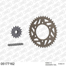 Lade das Bild in den Galerie-Viewer, AFAM Kettensatz 520, X-Ring, 4385kg, Alu, DUCATI 750 Monster City (Dark) 1999-1999