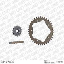 Lade das Bild in den Galerie-Viewer, AFAM Kettensatz 520, X-Ring, golden, 3712kg, Alu, DUCATI 748 Testa Bassa (for sprocket carrier PCD1) 2001-2001