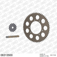 Lade das Bild in den Galerie-Viewer, AFAM Kettensatz 428, golden, 2244kg, Alu, HUSQVARNA CH 125 WXE 2005-2005