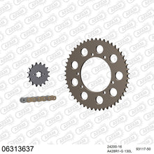 Lade das Bild in den Galerie-Viewer, AFAM Kettensatz 428, golden, 2244kg, Alu, HUSQVARNA CH 125 SM 2005-2005