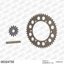 Lade das Bild in den Galerie-Viewer, AFAM Kettensatz 520, golden, 3498kg, Alu, HUSQVARNA WRK 240 1990-1991