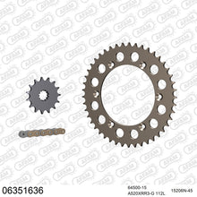 Lade das Bild in den Galerie-Viewer, AFAM Kettensatz 520, X-Ring, golden, 3498kg, Alu, HUSQVARNA SM 450 RR 2008-2010