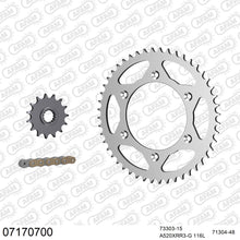 Lade das Bild in den Galerie-Viewer, AFAM Kettensatz 520, X-Ring, golden, 3498kg, KTM GS 600 LC4 1991-1993