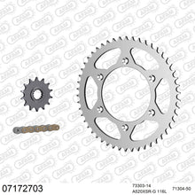 Lade das Bild in den Galerie-Viewer, AFAM Kettensatz 520, X-Ring, golden, 3712kg, KTM SXC 625 2003-2007